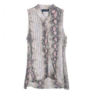 ❤️ ARIELLA Pink and tank Sleeveless Top medium